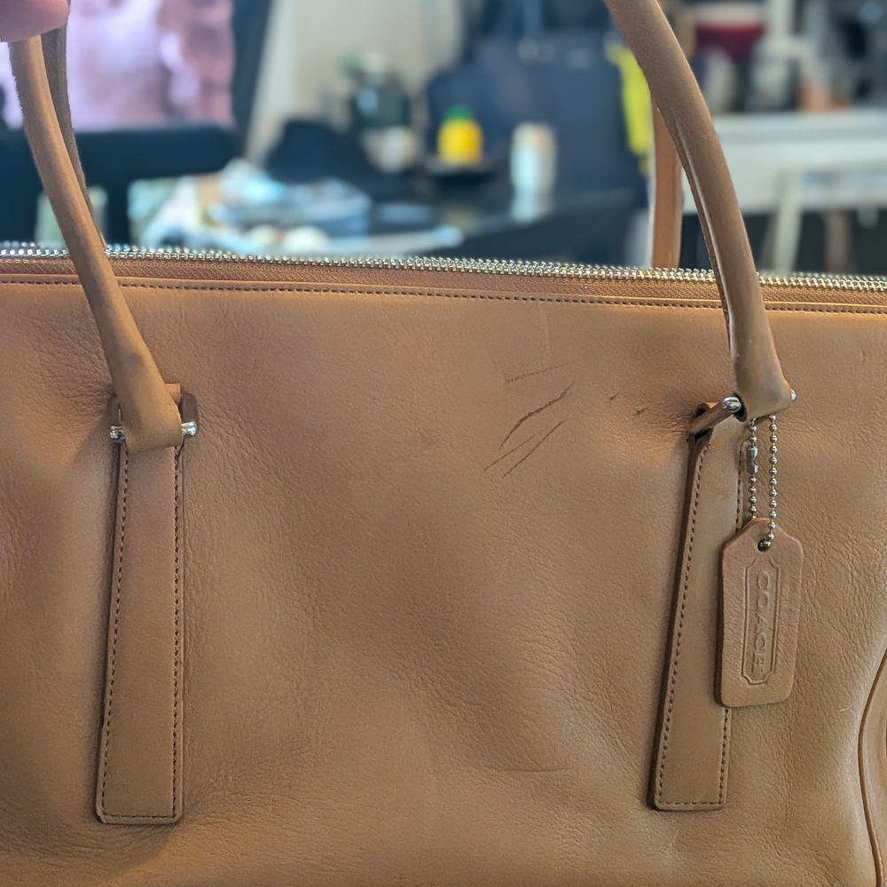 Coach Vintage Bonnie Britian Tan Legency Zip Satchel - Picture 8 of 12